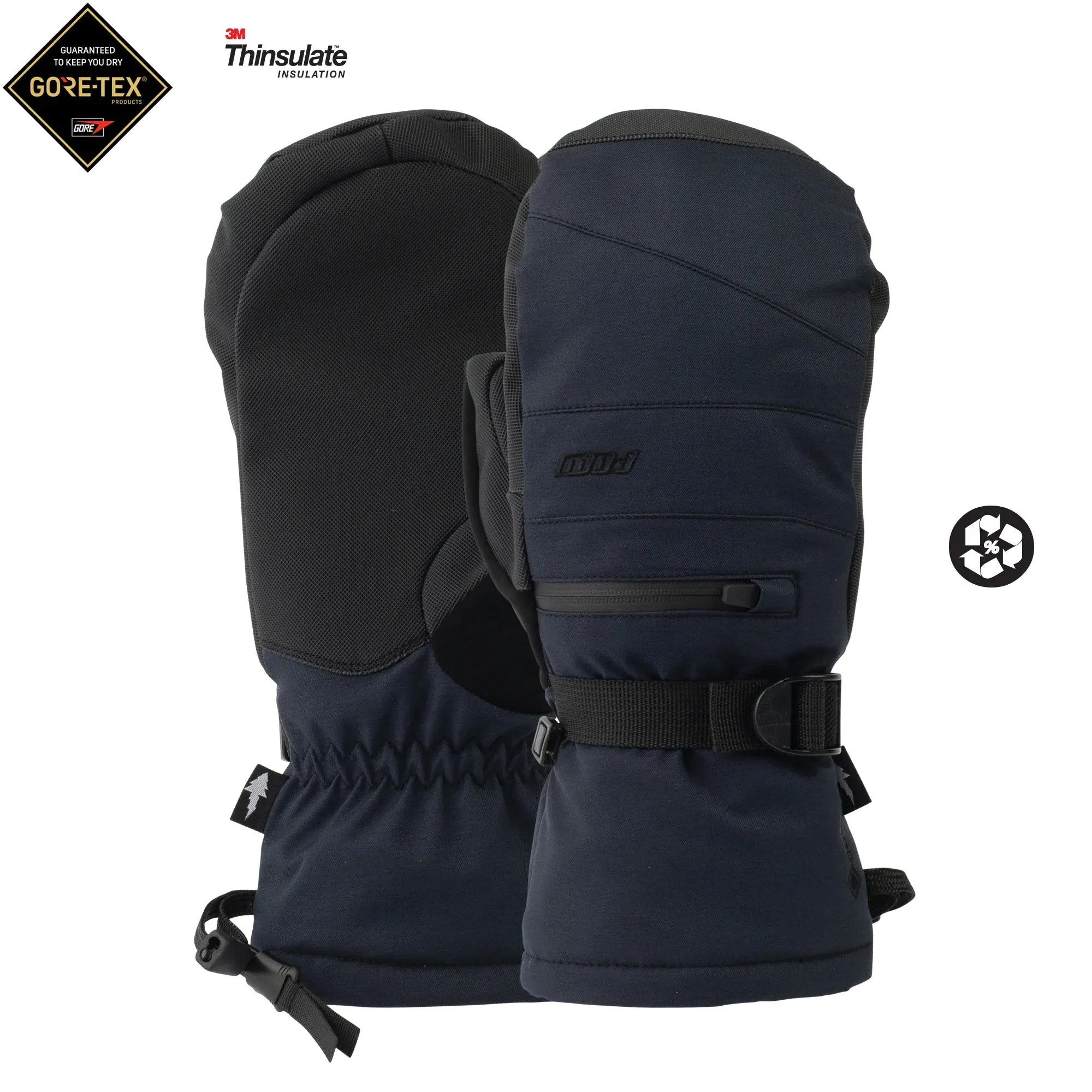 POW Wayback Junior Gore-Tex Mitt Black