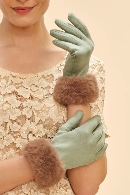 Powder Bettina Gloves - Sage & Teddy