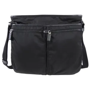 Prada Black Nylon Tessuto Messenger Bag