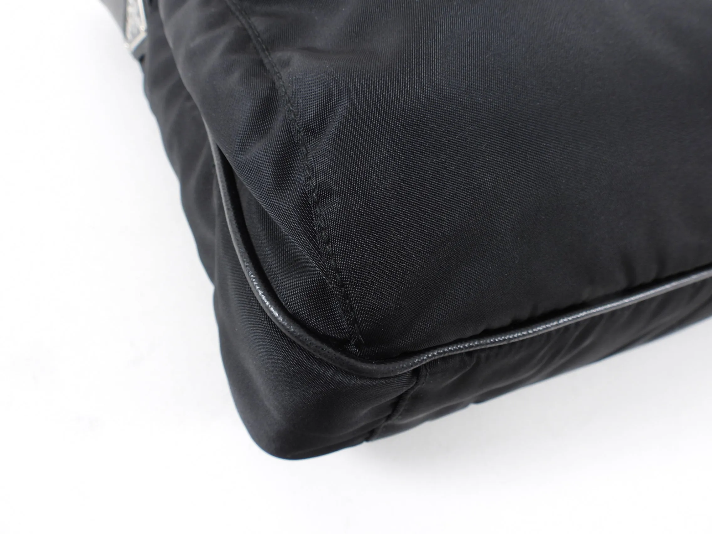 Prada Black Nylon Tessuto Messenger Bag