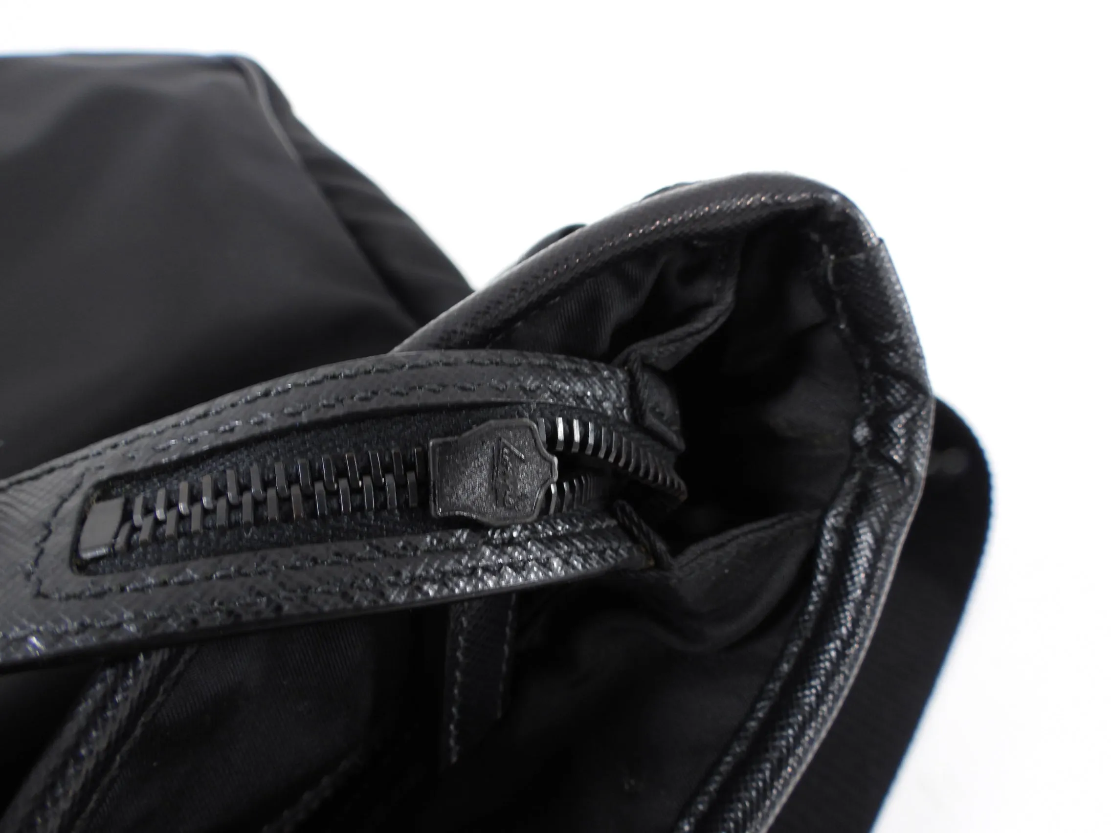Prada Black Nylon Tessuto Messenger Bag