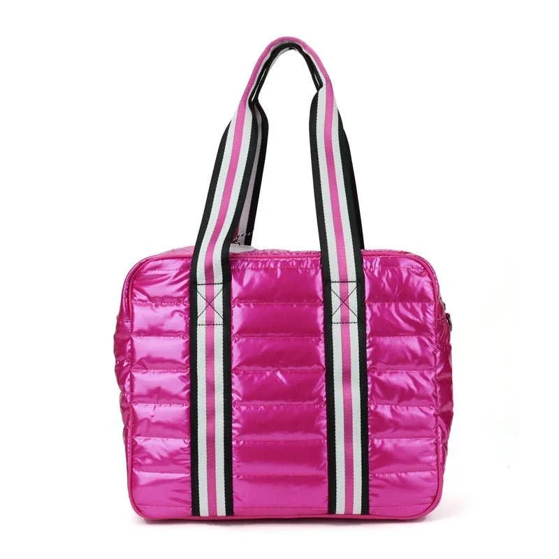 preneLOVE Tennis Puffer Sport Bag | Fuschia