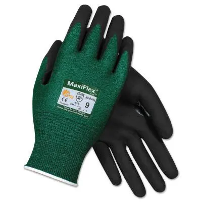 Protective Industrial Products, Inc. MaxiFlex® Cut™ Cut-Resistant Glove, X-Large, Black/Green, 34-8743/XL