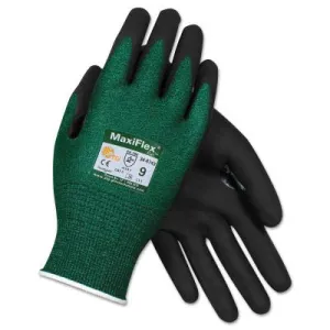 Protective Industrial Products, Inc. MaxiFlex® Cut™ Cut-Resistant Glove, X-Large, Black/Green, 34-8743/XL