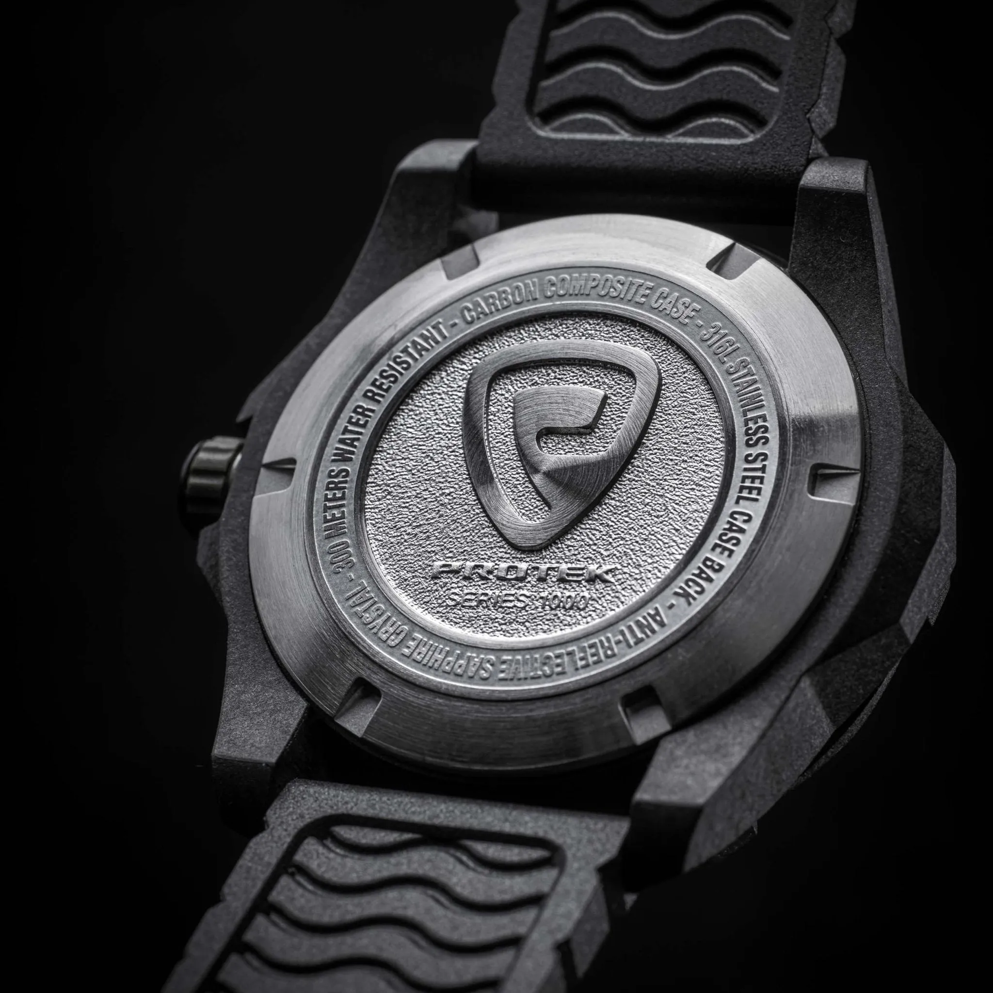 ProTek Carbon Dive 1000 Series Tritium Black Red