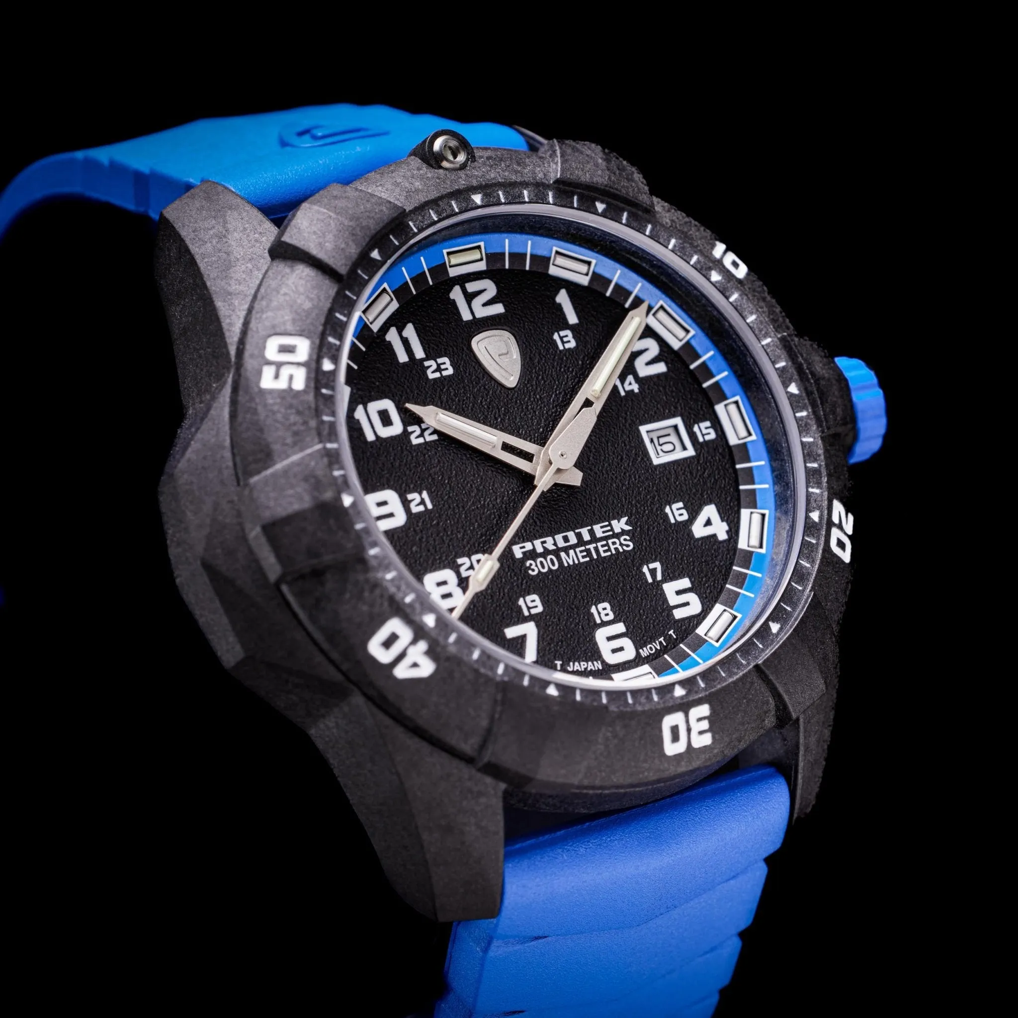 ProTek Carbon Dive 1000 Series Tritium Blue