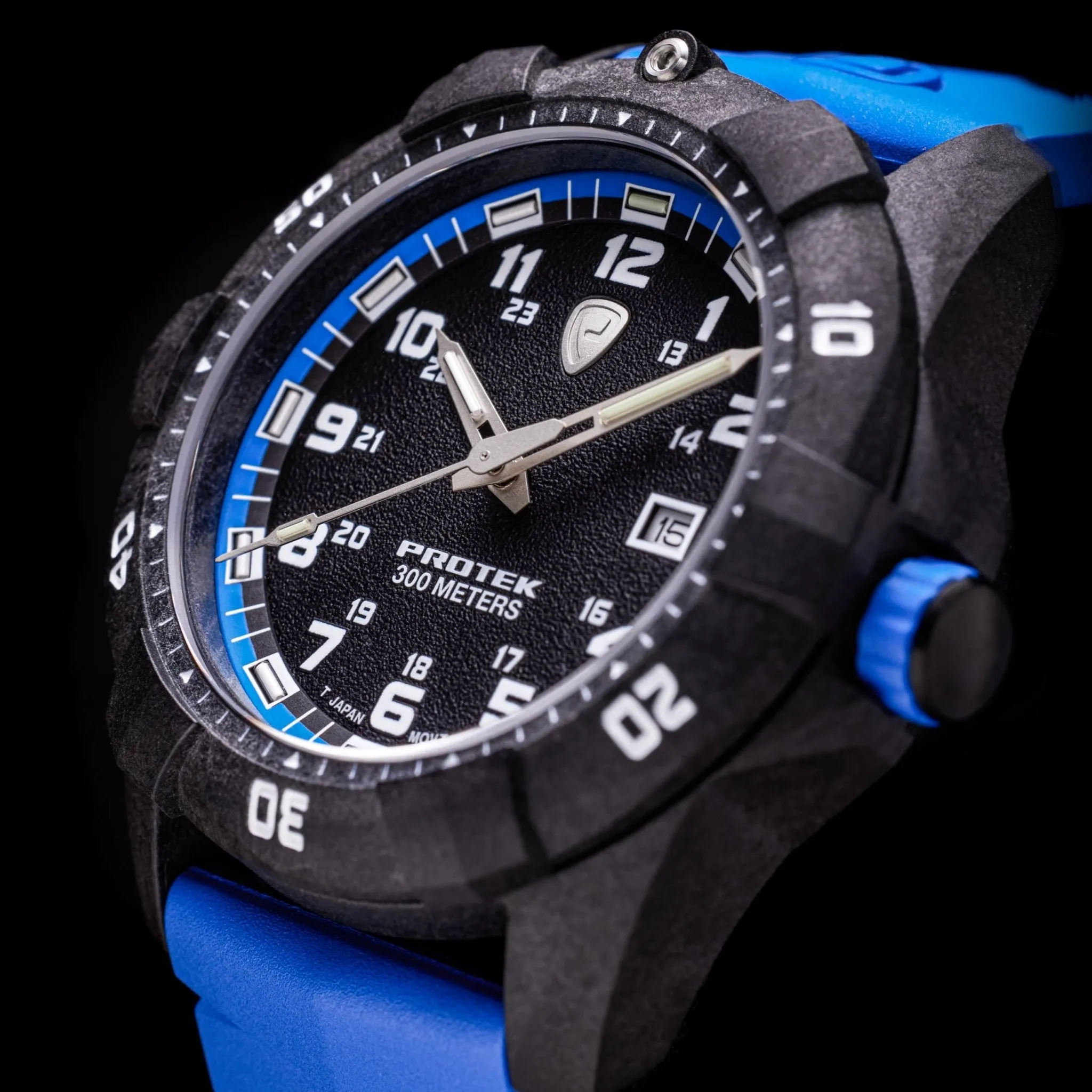 ProTek Carbon Dive 1000 Series Tritium Blue