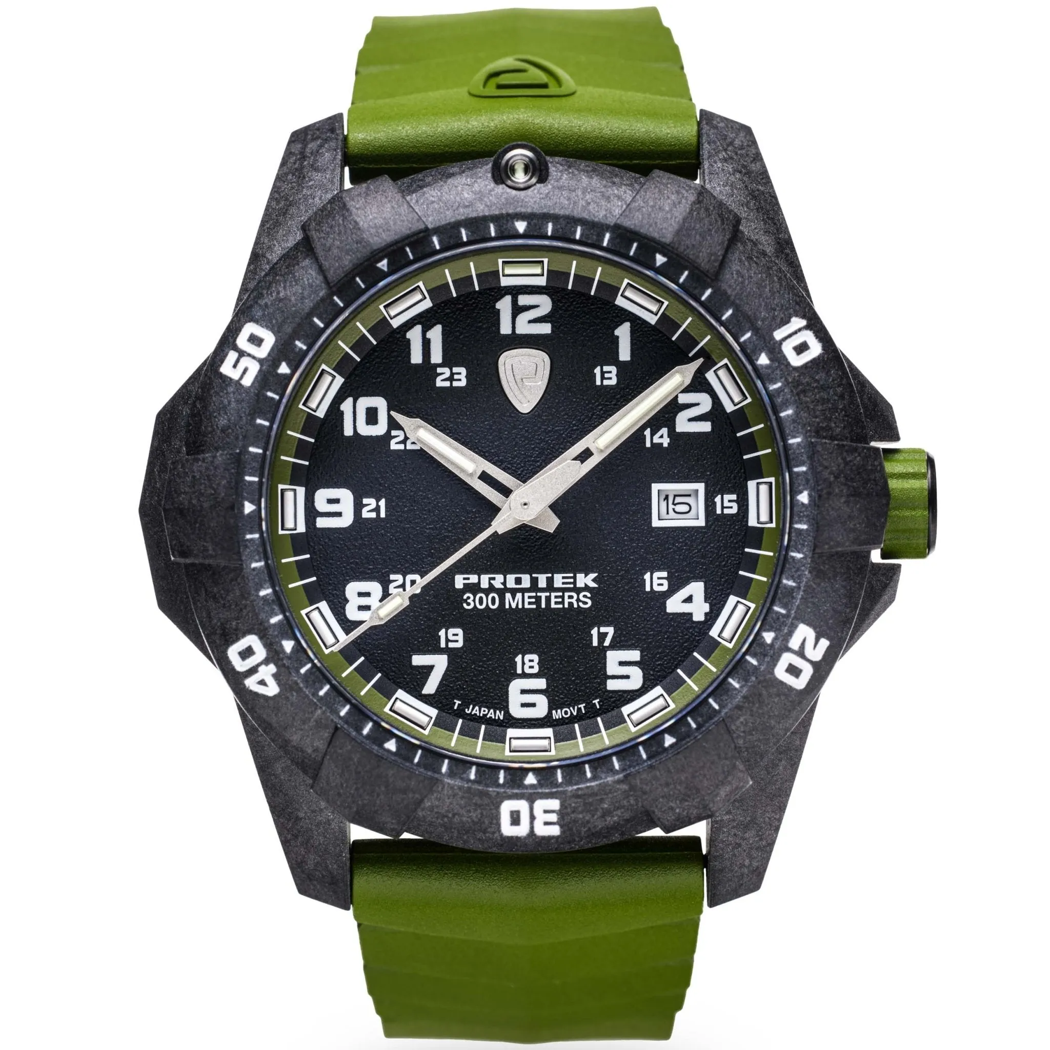 ProTek Carbon Dive 1000 Series Tritium Green