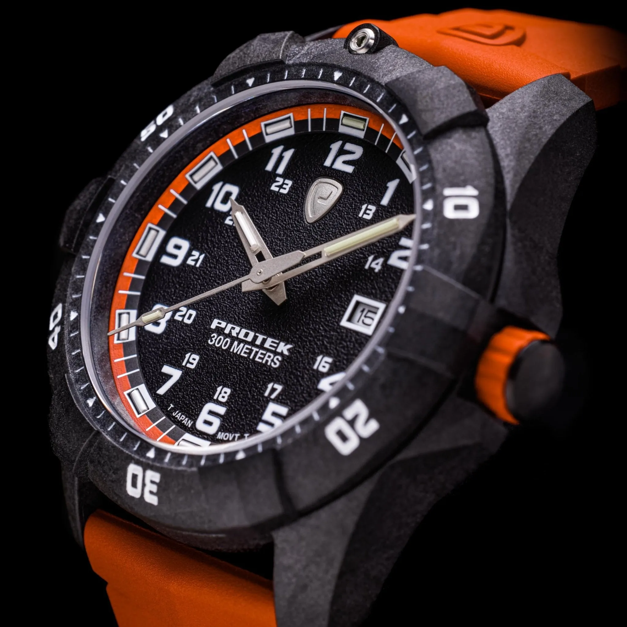 ProTek Carbon Dive 1000 Series Tritium Orange