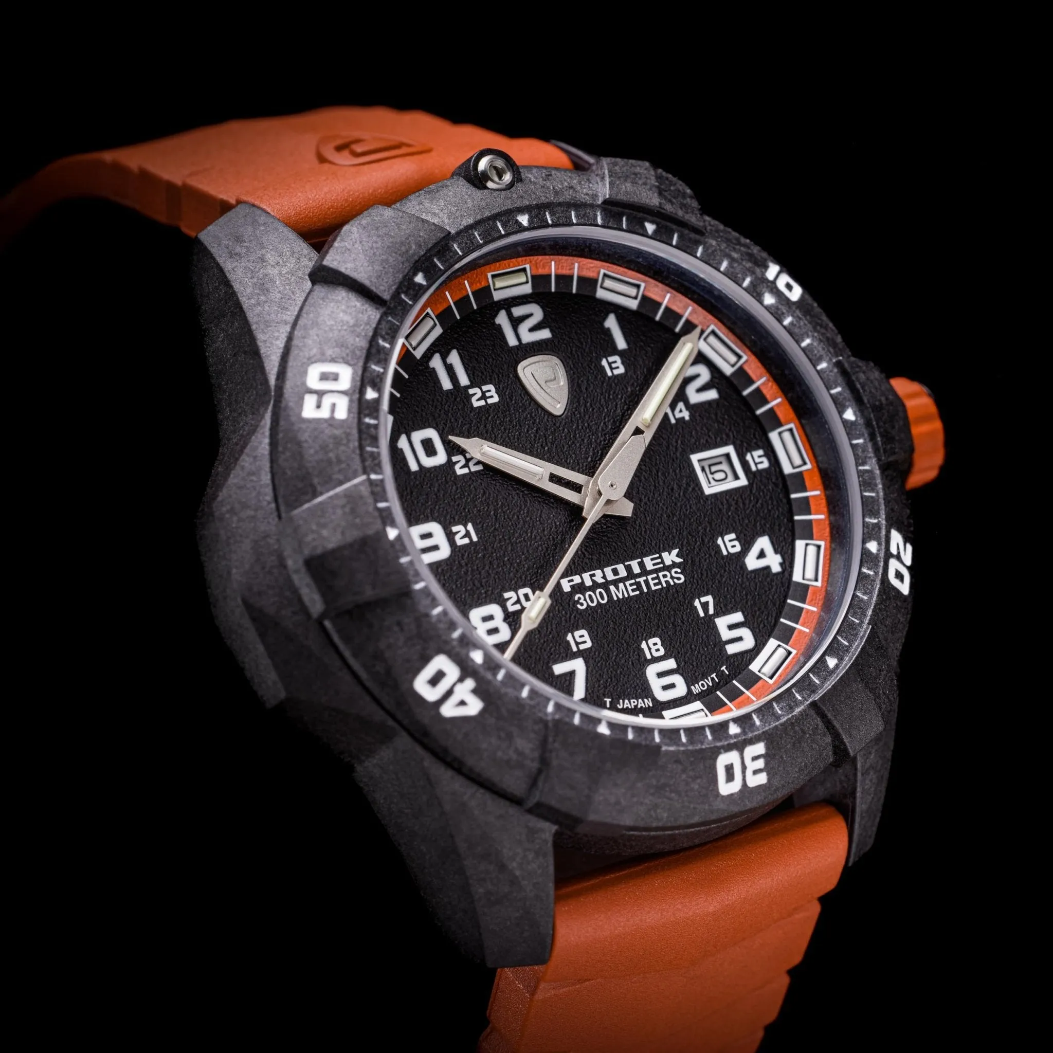 ProTek Carbon Dive 1000 Series Tritium Orange