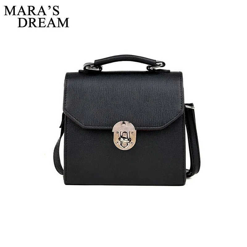 PU Leather Vintage Messenger Shoulder Bag Flap Women Bag