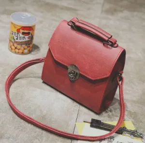 PU Leather Vintage Messenger Shoulder Bag Flap Women Bag