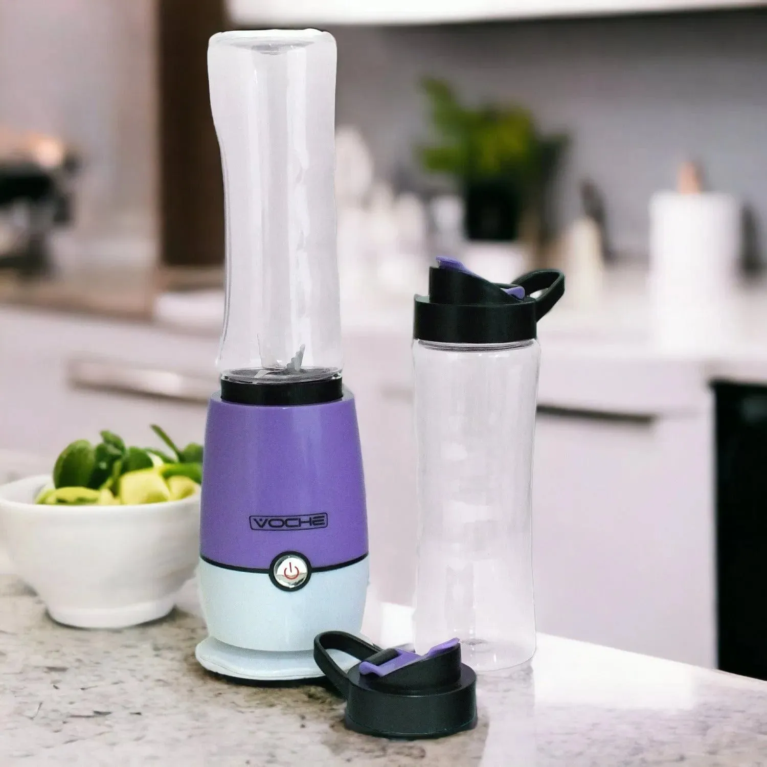 Purple Shake & Take Multi Blender Fruit Smoothie Maker Juicer   2 Sports Bottles