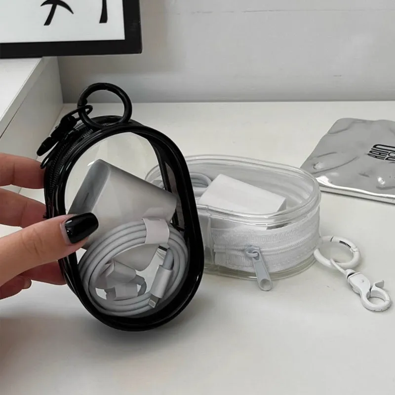 PVC waterproof transparent cable storage bag