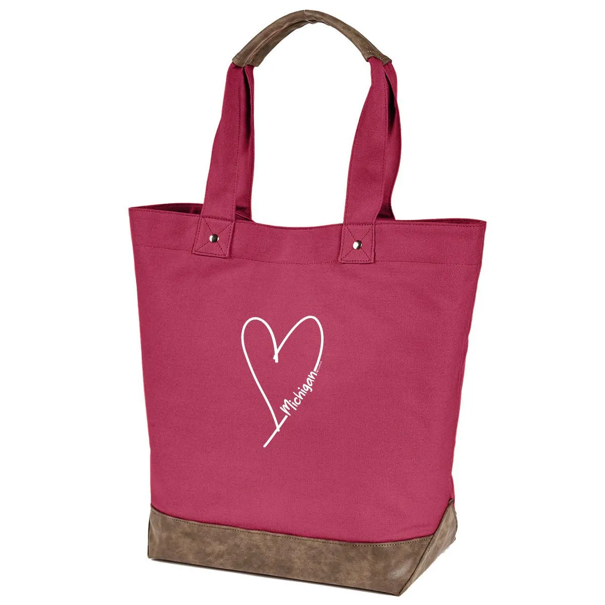 "Made With Love" Canvas Tote Bag