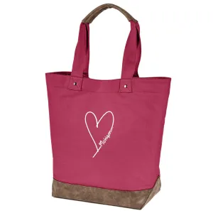 "Made With Love" Canvas Tote Bag