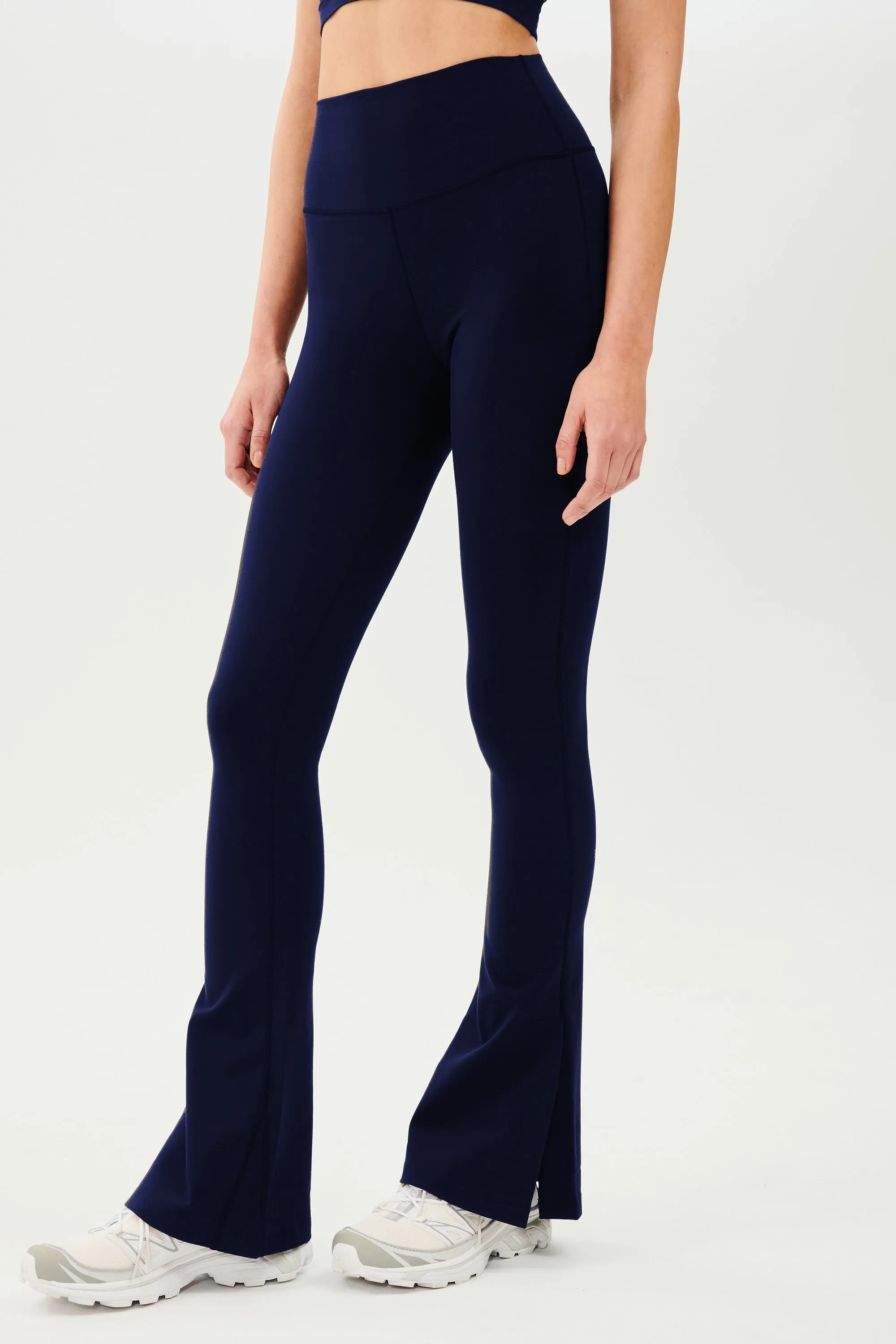 Raquel High Waist Flare w/ Split Hem - Indigo