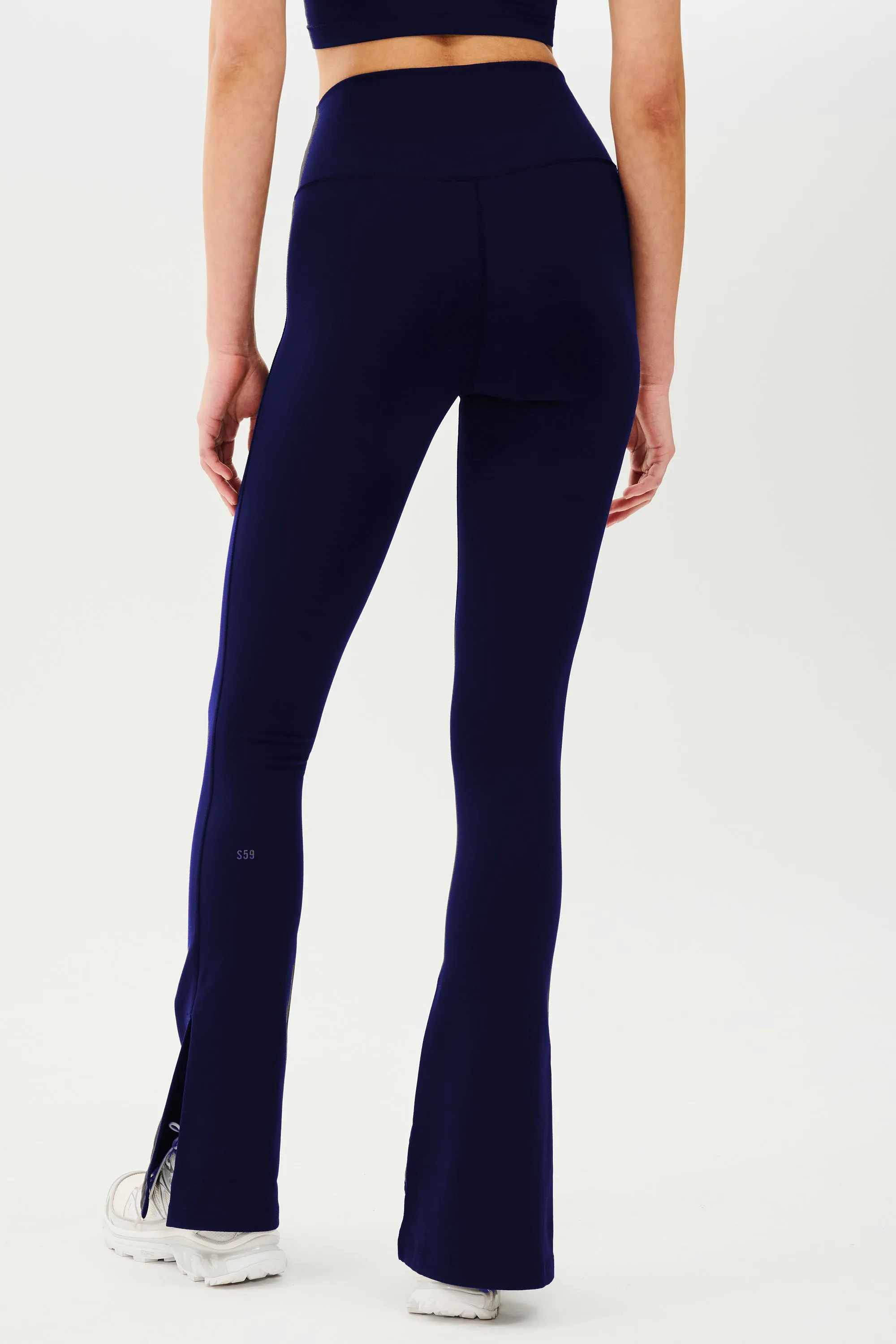 Raquel High Waist Flare w/ Split Hem - Indigo