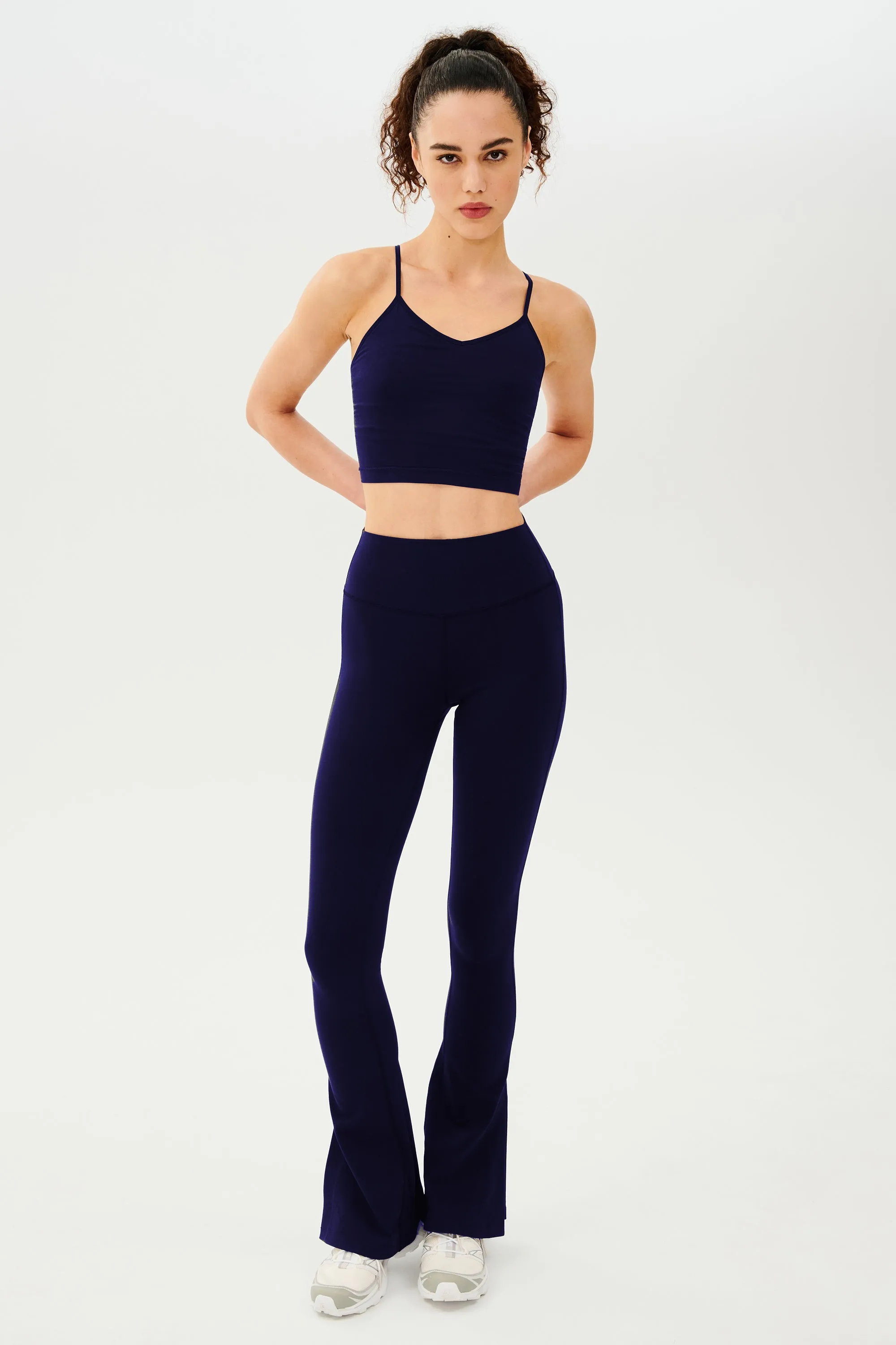 Raquel High Waist Flare w/ Split Hem - Indigo