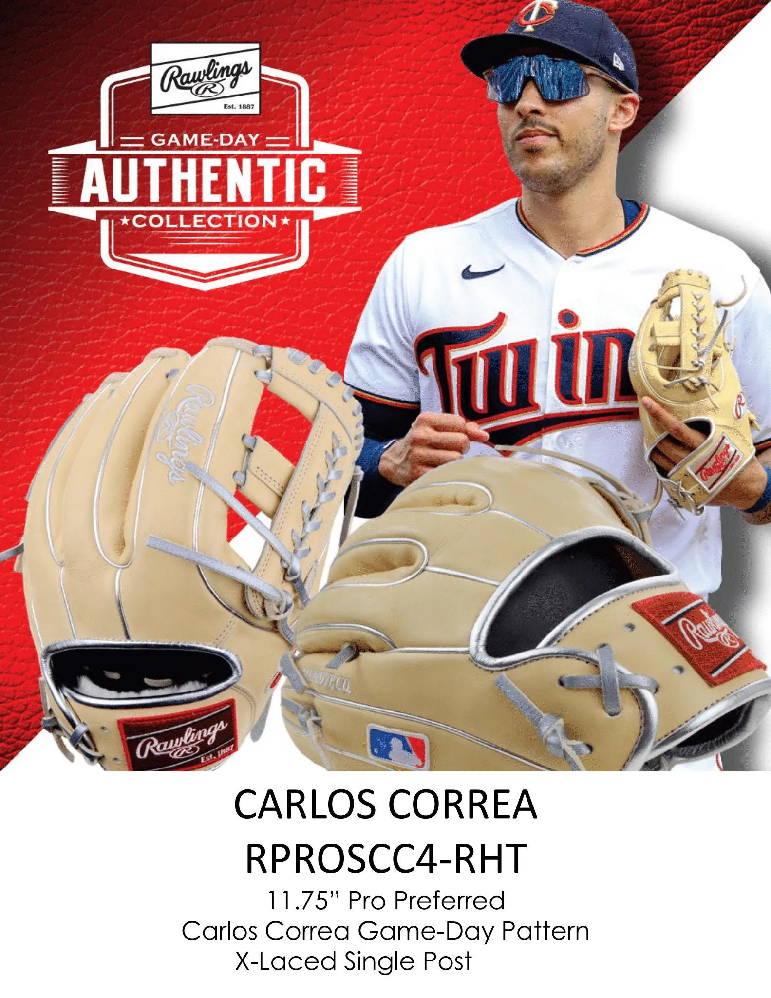 RAWLINGS "PRO PREFERRED" SERIES - MLB COLLECTION - CARLOS CORREA