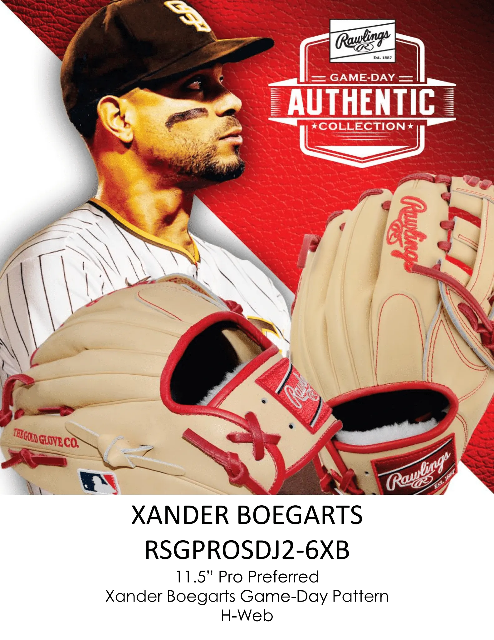 RAWLINGS "PRO PREFERRED" SERIES - MLB COLLECTION - XANDER BOEGARTS