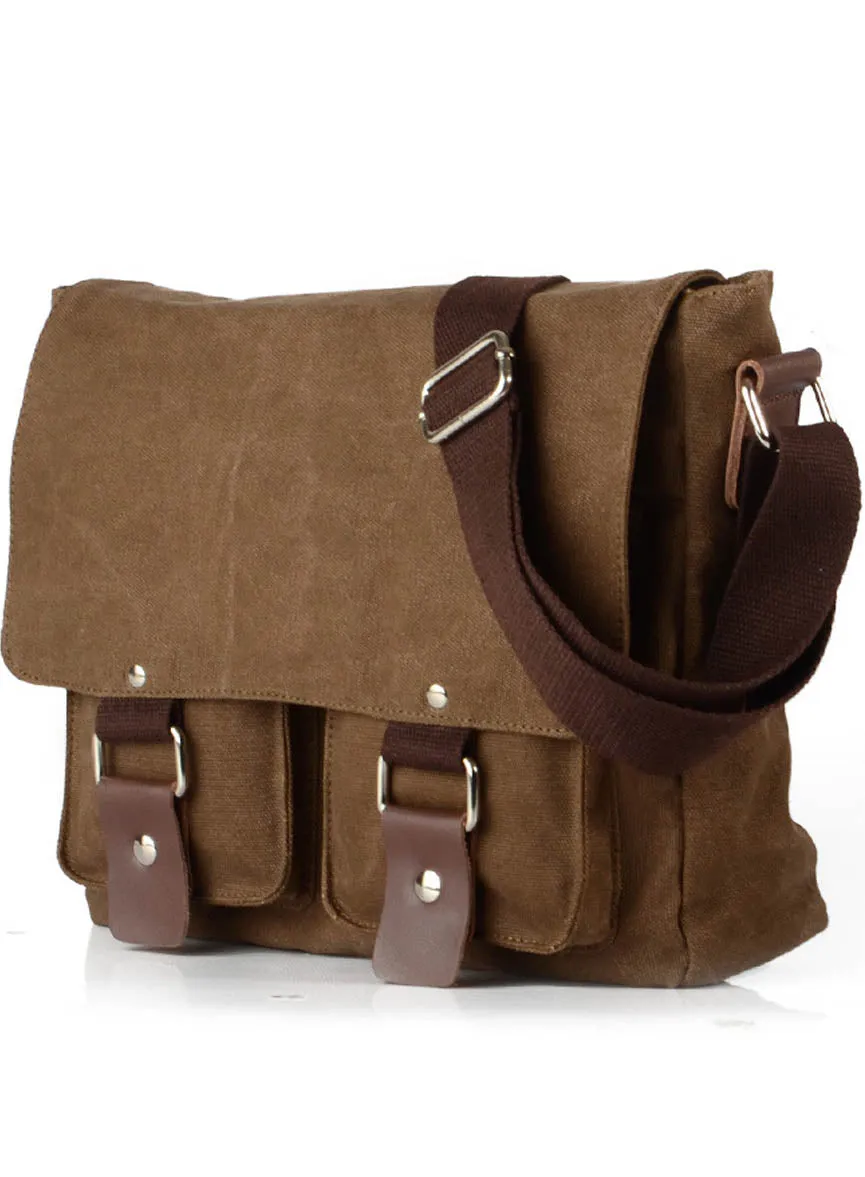 Retro Canvas Shoulder Bag For Students