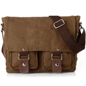 Retro Canvas Shoulder Bag For Students