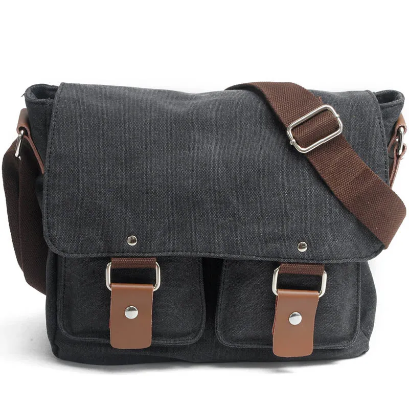 Retro Canvas Shoulder Bag For Students