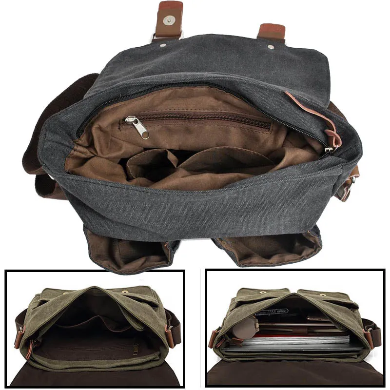 Retro Canvas Shoulder Bag For Students