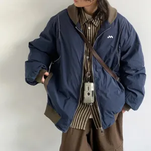 Retro Stand-up Collar Padded Jacket