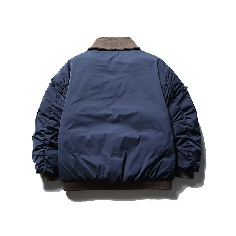 Retro Stand-up Collar Padded Jacket
