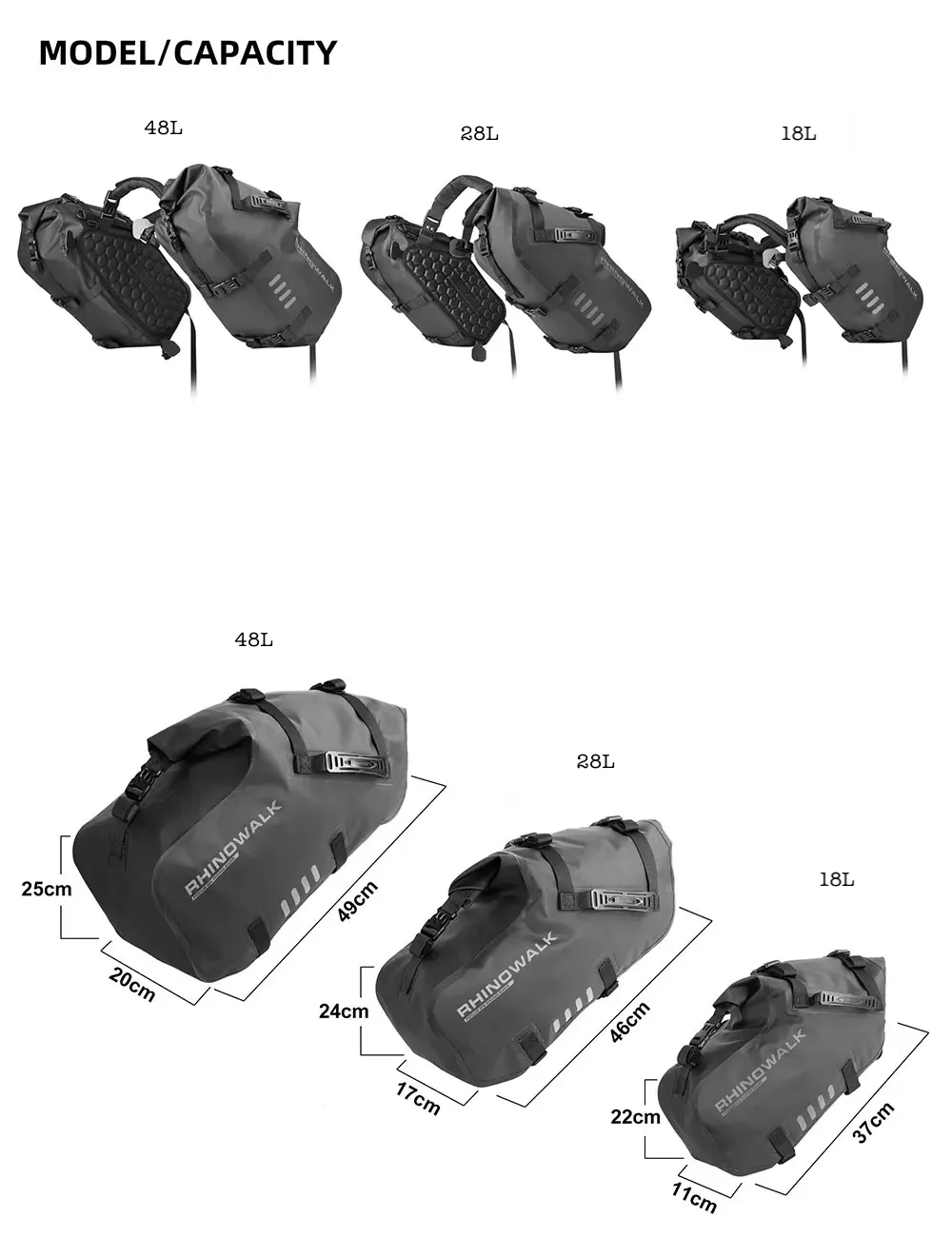 Rhinowalk Saddle Bag M