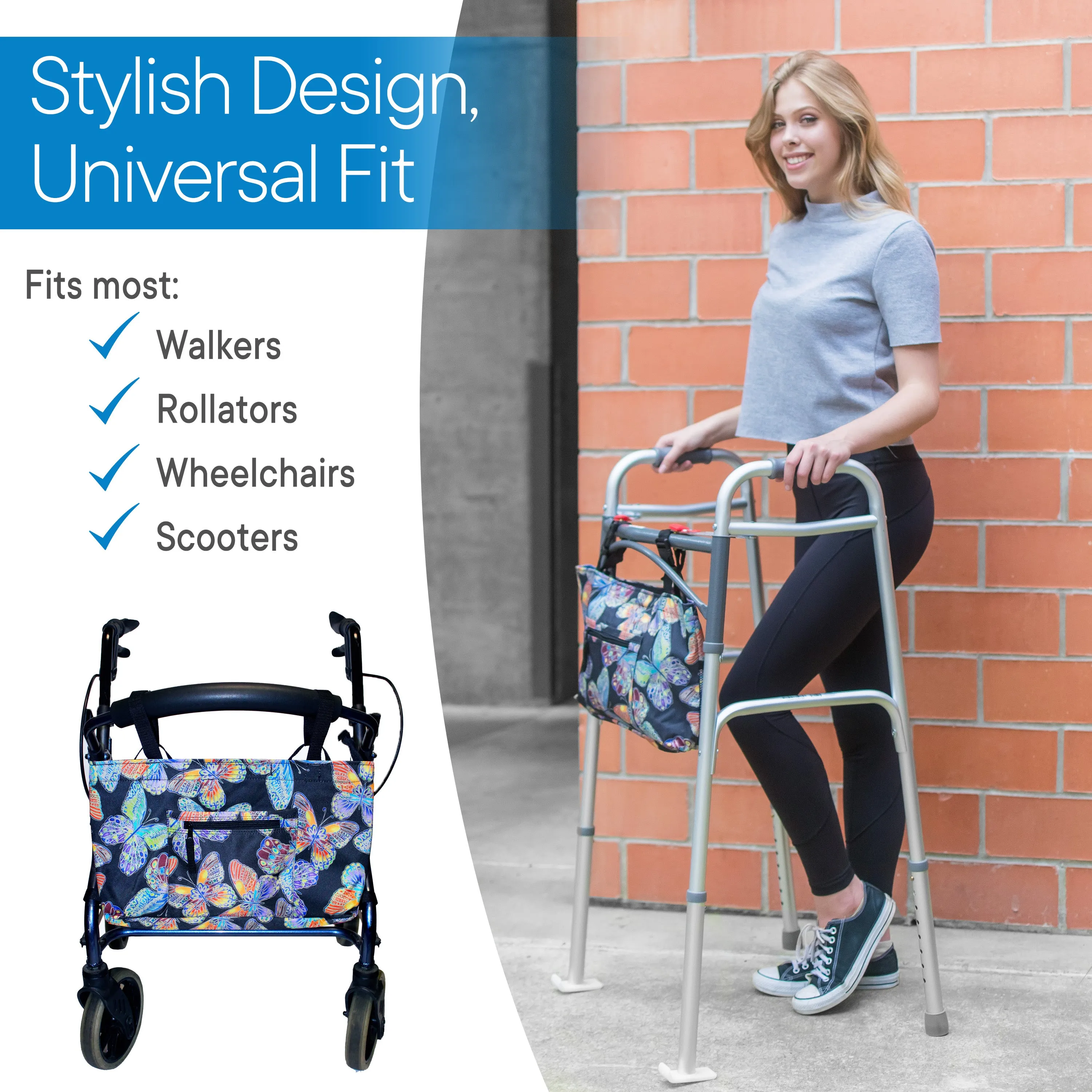 RMS - Vivid Butterfly Walker Bag with Soft Cooler