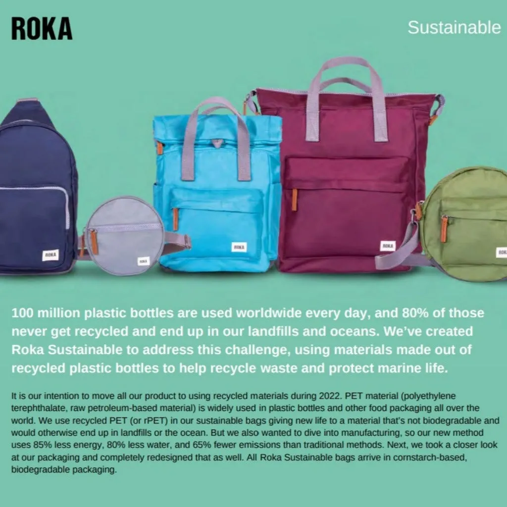 Roka Bantry B Recycled Canvas Small Backpacks