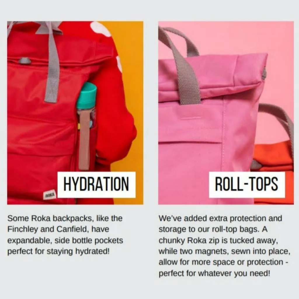 Roka Bantry B Recycled Canvas Small Backpacks