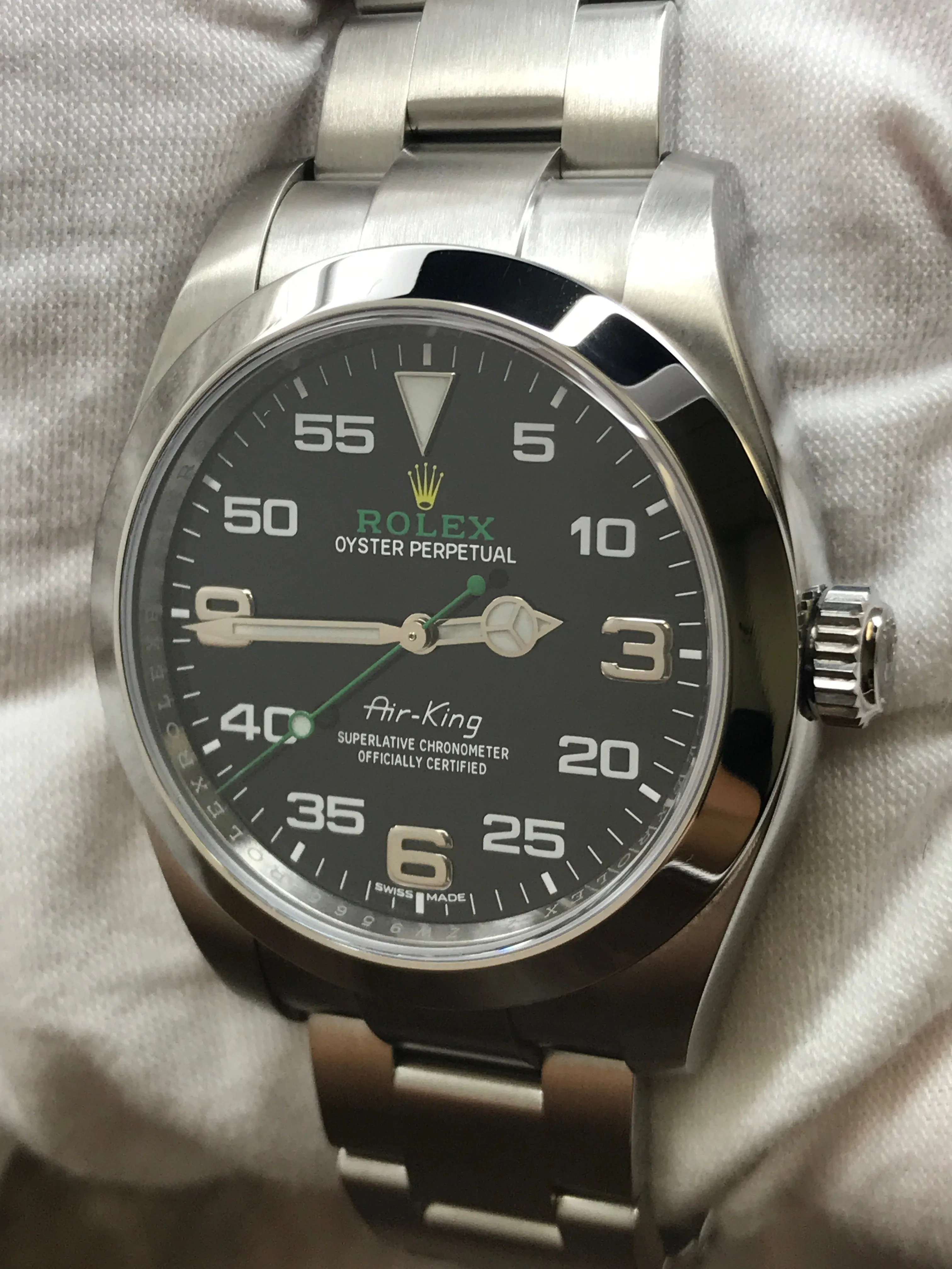 Rolex Air-King 116900 Black Dial Automatic Men's Watch