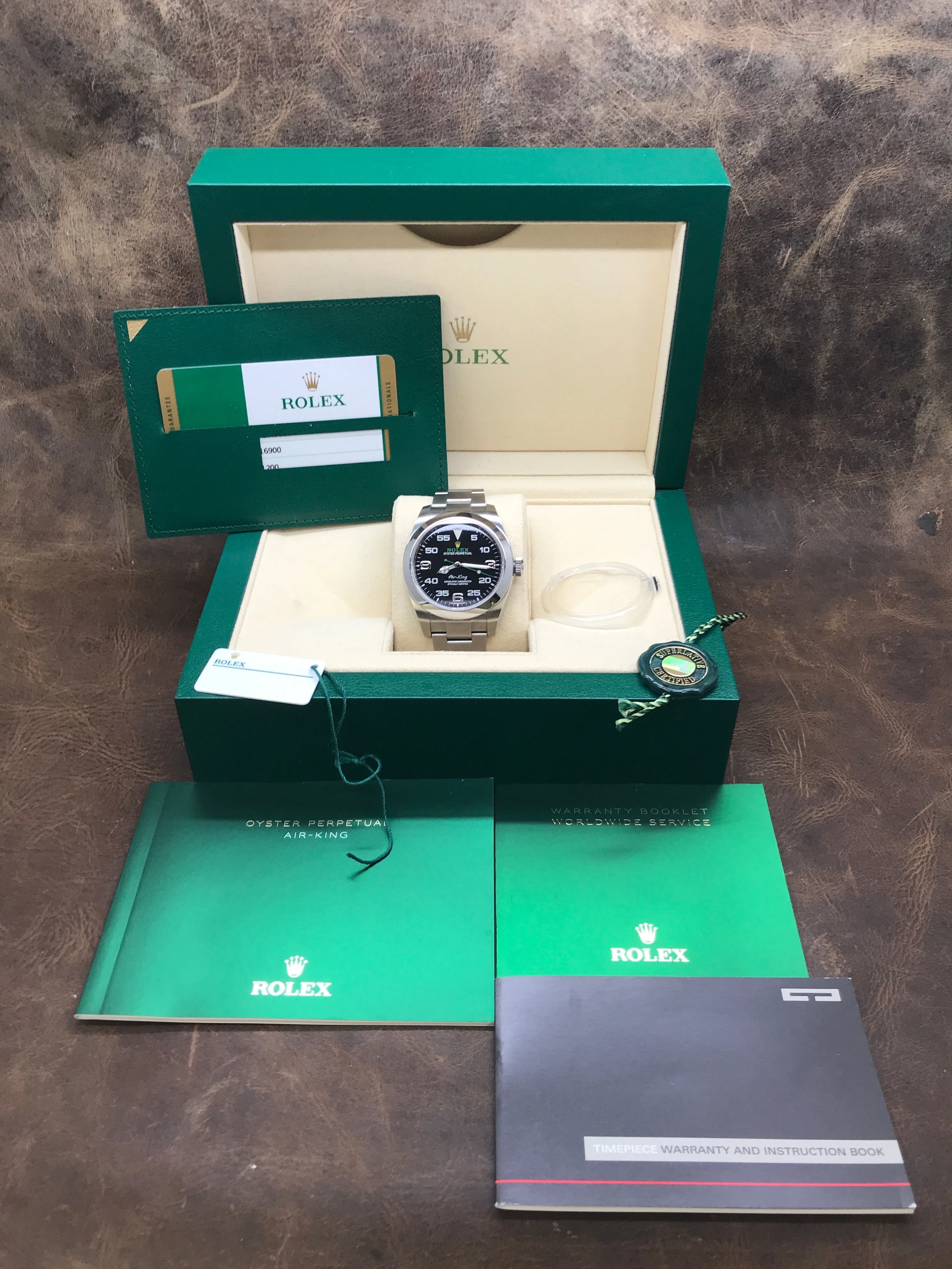 Rolex Air-King 116900 Black Dial Automatic Men's Watch