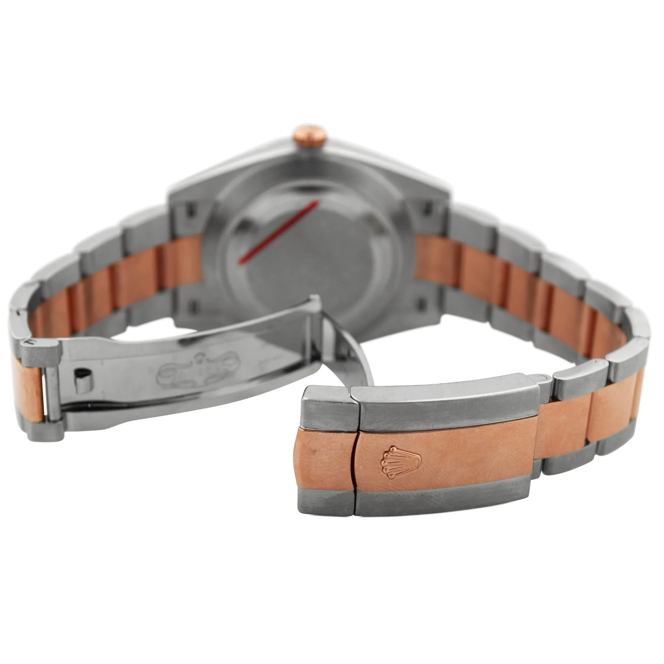 Rolex Datejust 41mm Everose Gold & Stainless Steel Chocolate Diamond Dial Watch Ref# 126331