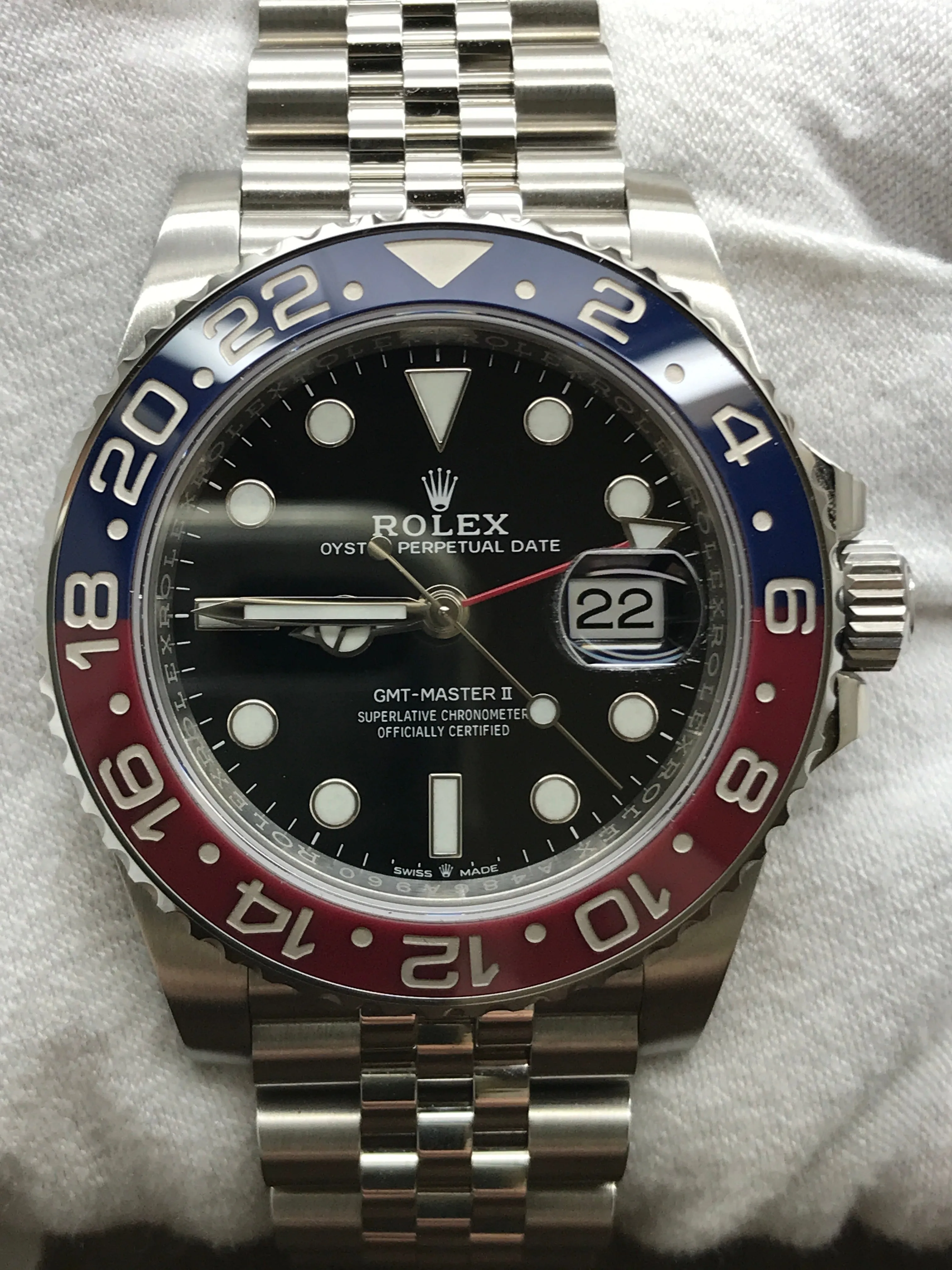 Rolex GMT Pepsi 126710BLRO Black Dial Automatic Men's Watch