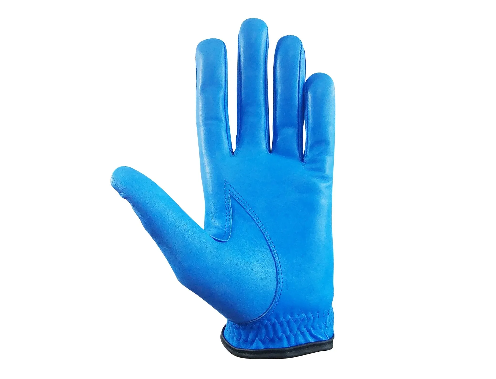 RPG 100% CABRETTA LEATHER COLOR GOLF GLOVE (WOMENS-LEFT HAND-BLUE)