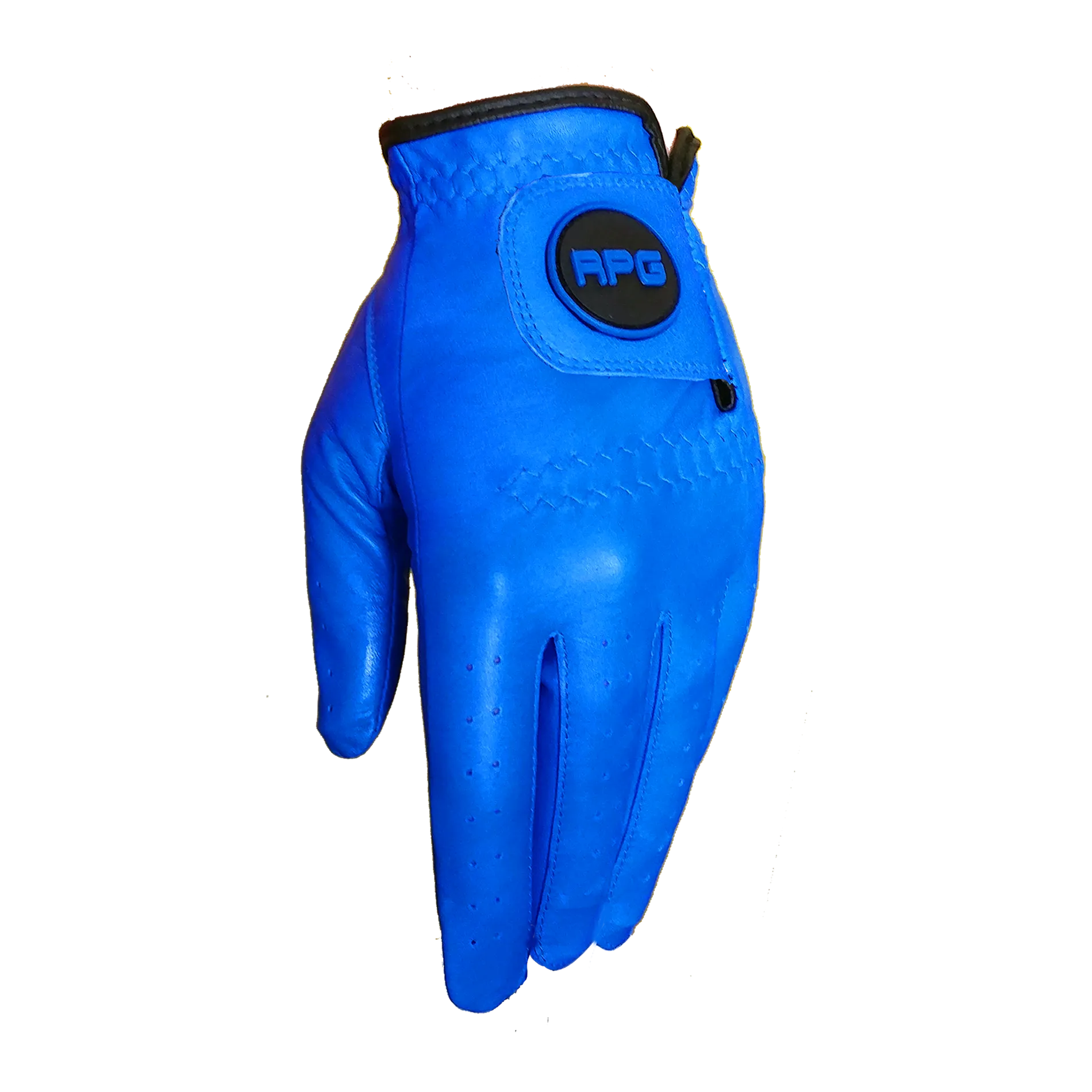 RPG 100% CABRETTA LEATHER COLOR GOLF GLOVE (WOMENS-LEFT HAND-BLUE)
