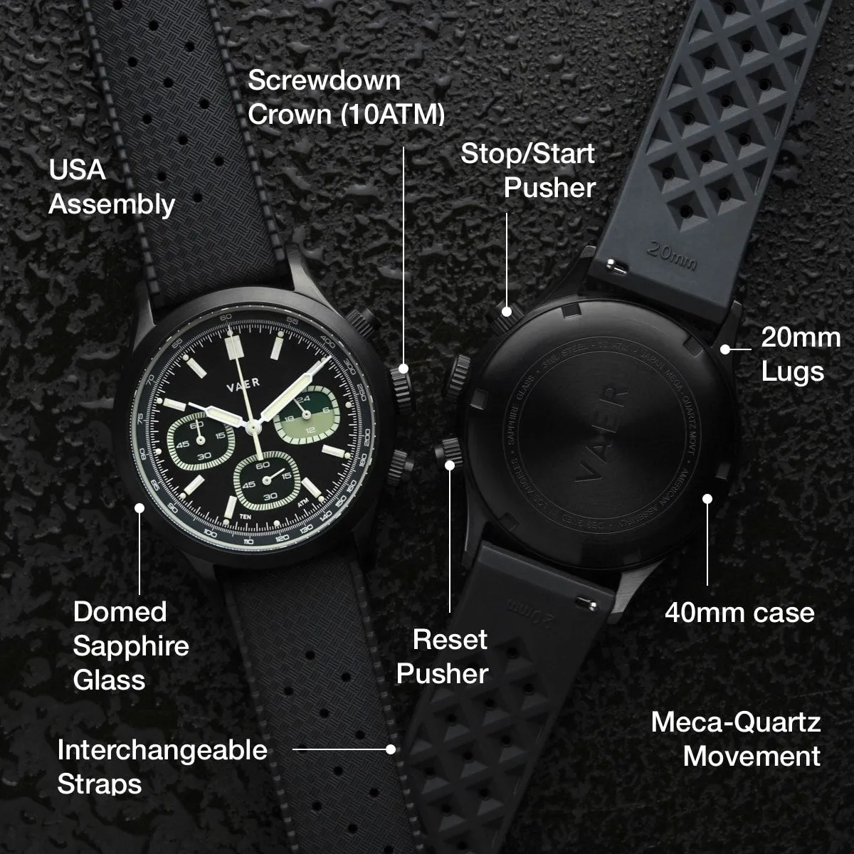 RS1 Tactical Chronograph - 40mm