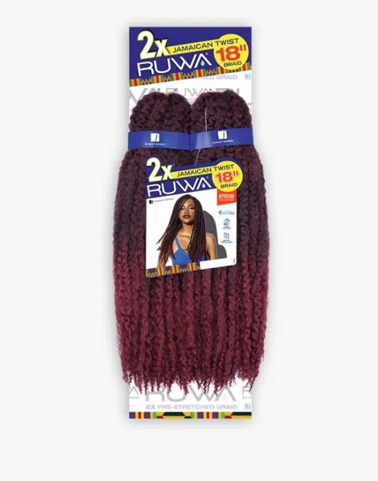 Ruwa - 2x Jamaican Twist Pre-Stretched