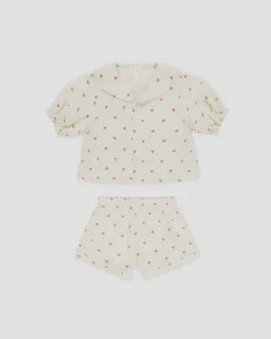 Rylee & Cru - Delilah Pajama Set - Hearts