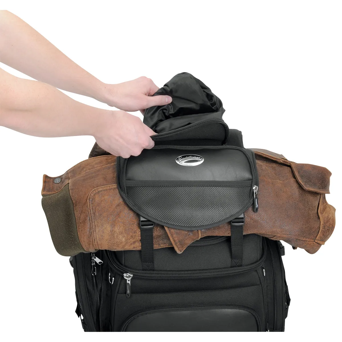 SADDLEMEN BR3400 Backseat or Sissy Bar Bag