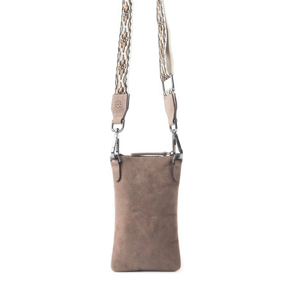 Saguaro Scout Leather Bag In Dark Brown