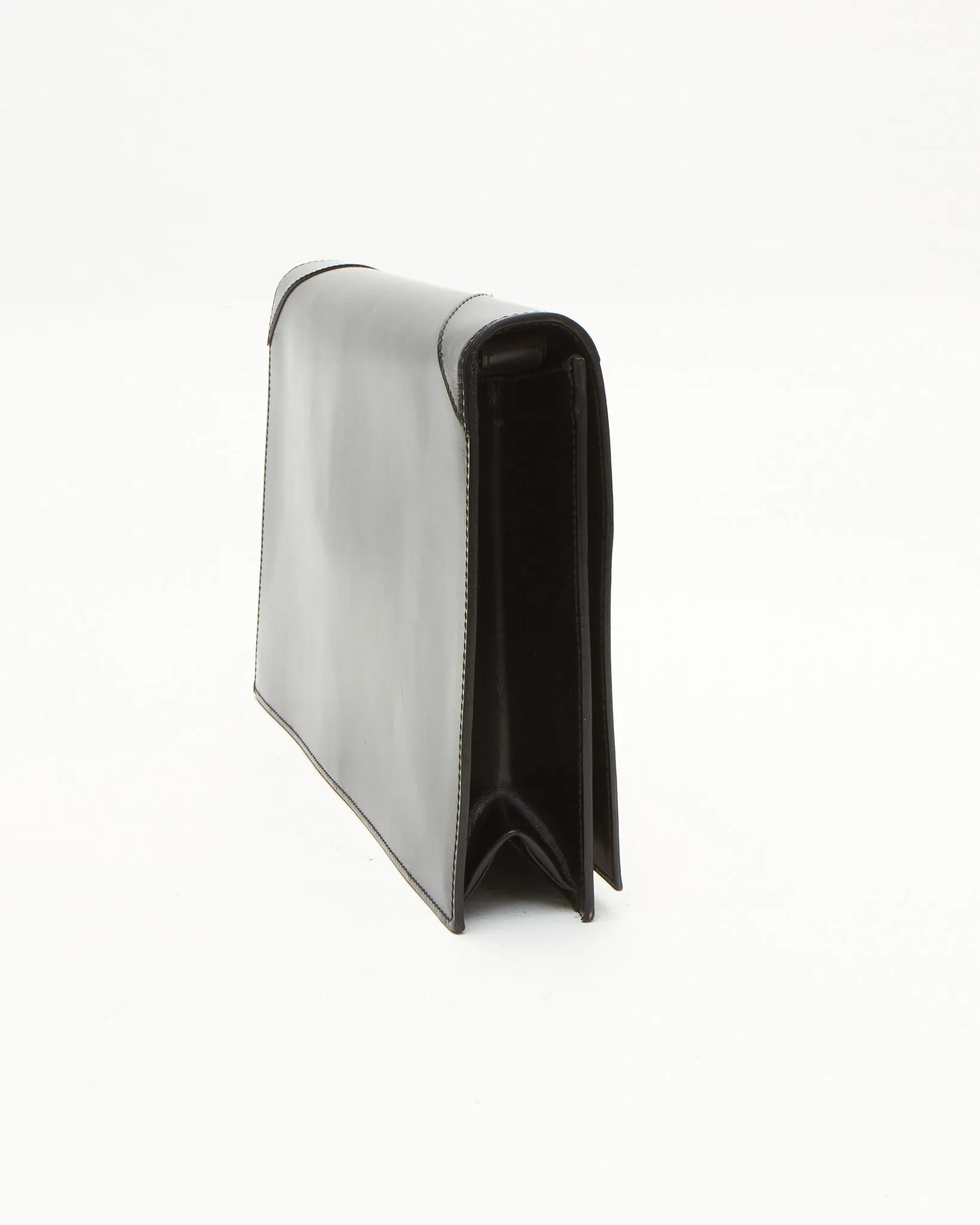 Saint Laurent Vintage Black Leather Y Shoulder Bag