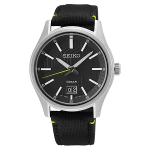 Seiko Dress Black Dial Men 39.5mm