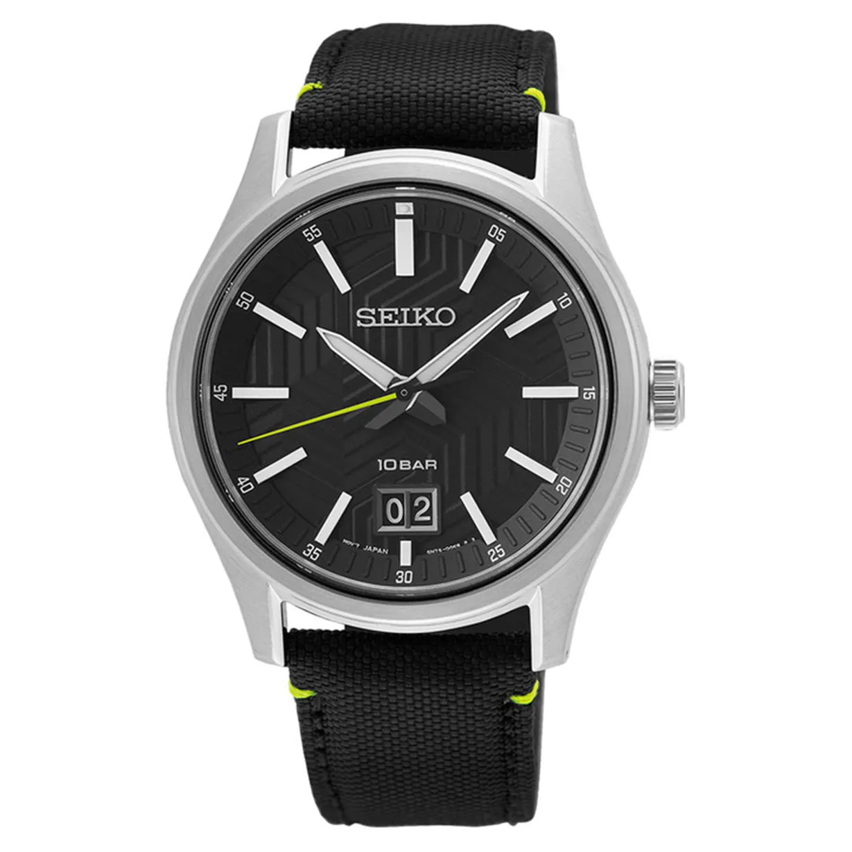 Seiko Dress Black Dial Men 39.5mm