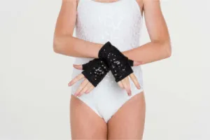 Sequin Fingerless Gloves